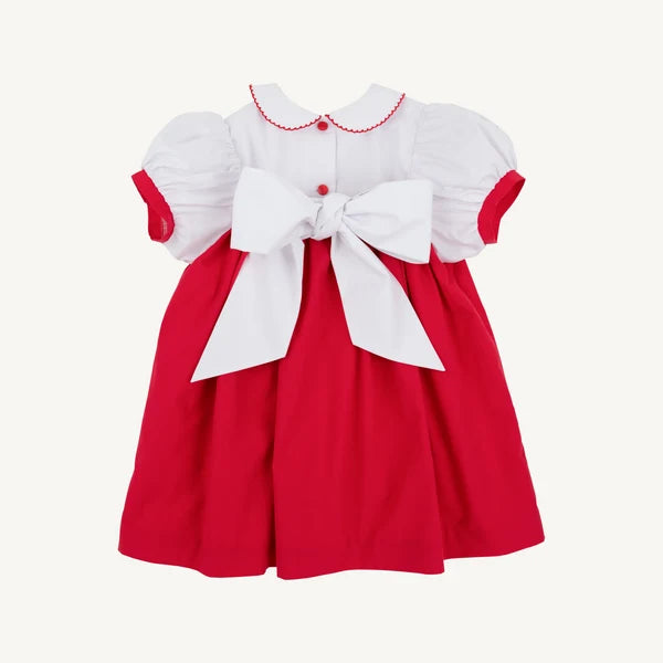 Worth Ave White/Richmond Red/Christmas Tree Mary Dal Dress