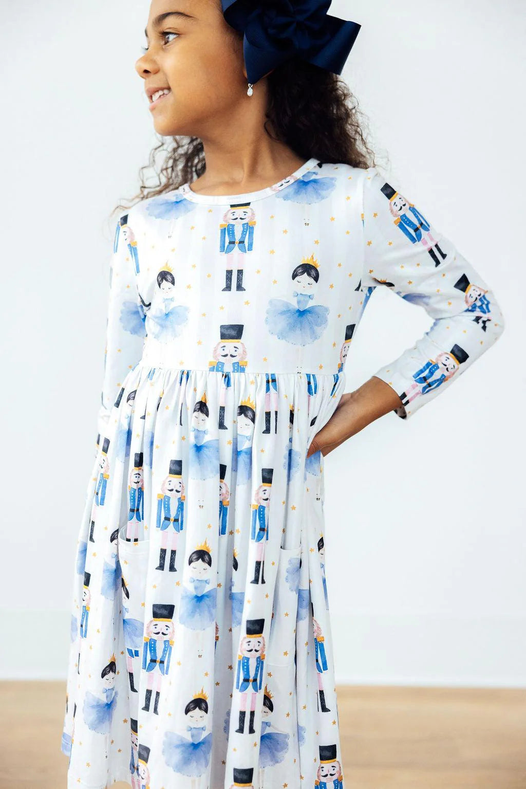 Mila & Rose - Waltz of the Snowflakes L/S Pocket Twirl Dress