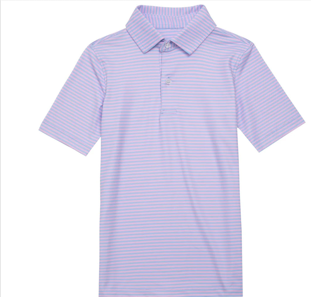 Pink & Blue Performance Polo