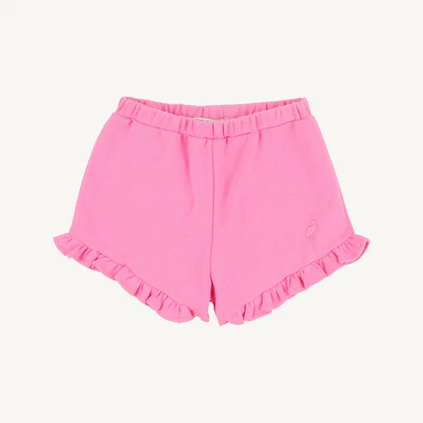 Pink Shelby Anne shorts from Winter Park collection by The Beaufort Bonnet Company, featuring a cozy winter-themed design.