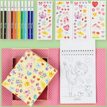 Ballerina Coloring Set