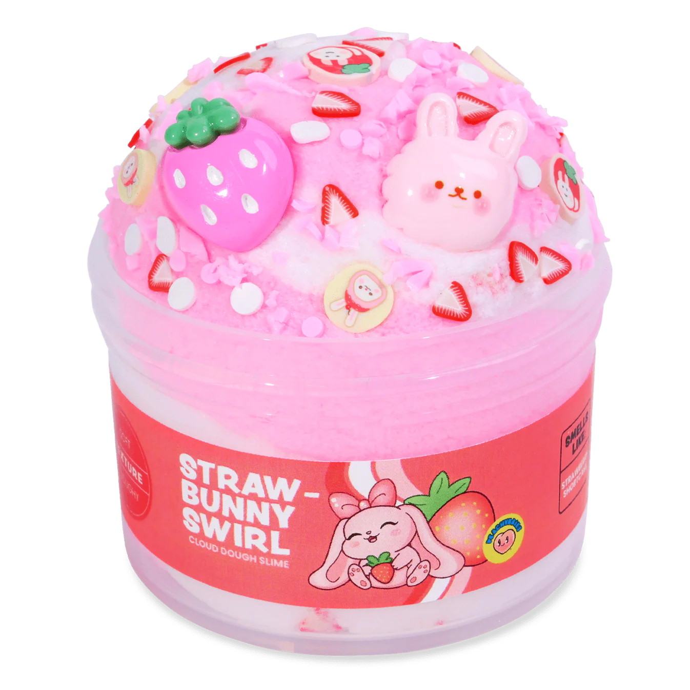 Straw-Bunny Swirl Slime