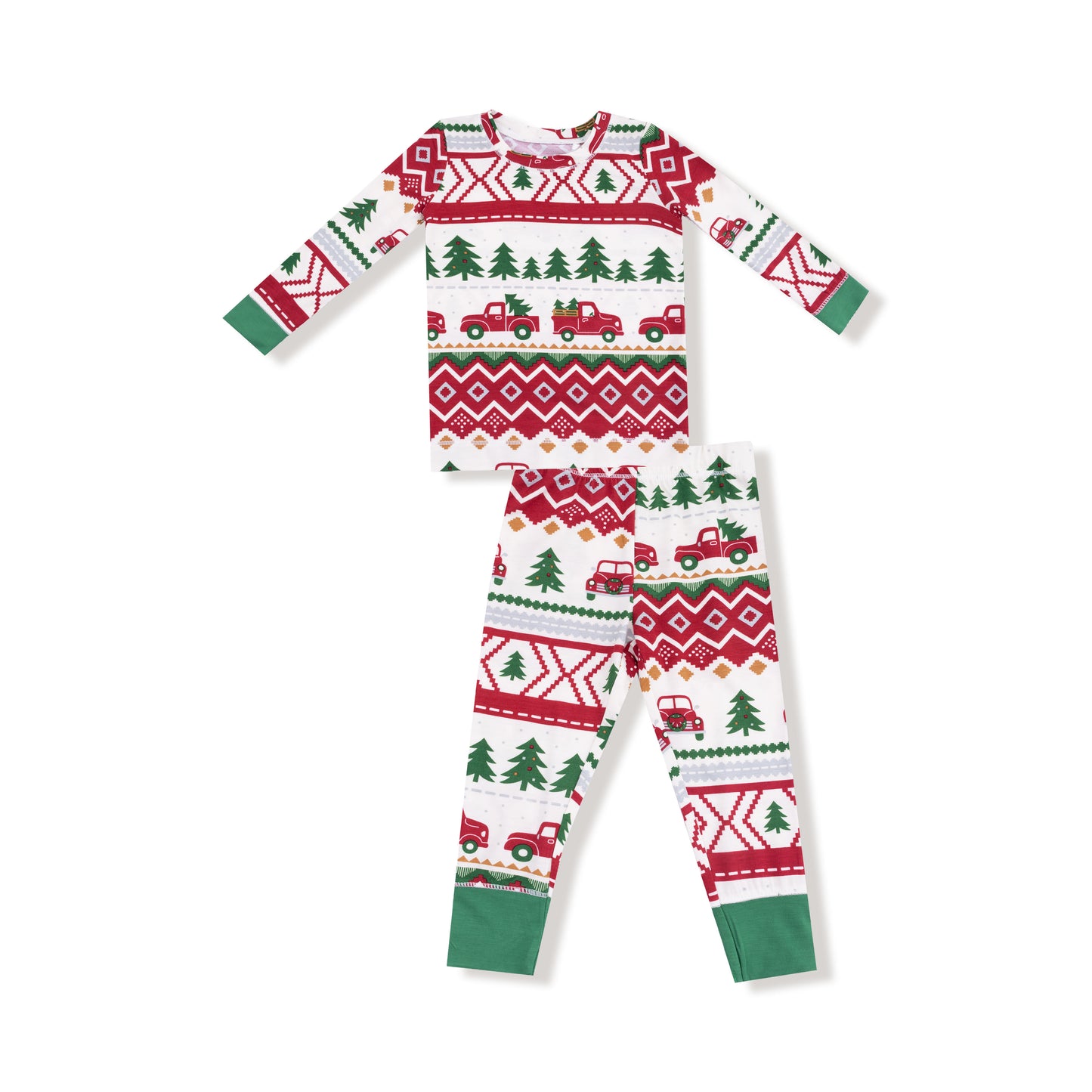 Red Truck Fair Isle L/S Loungewear Set