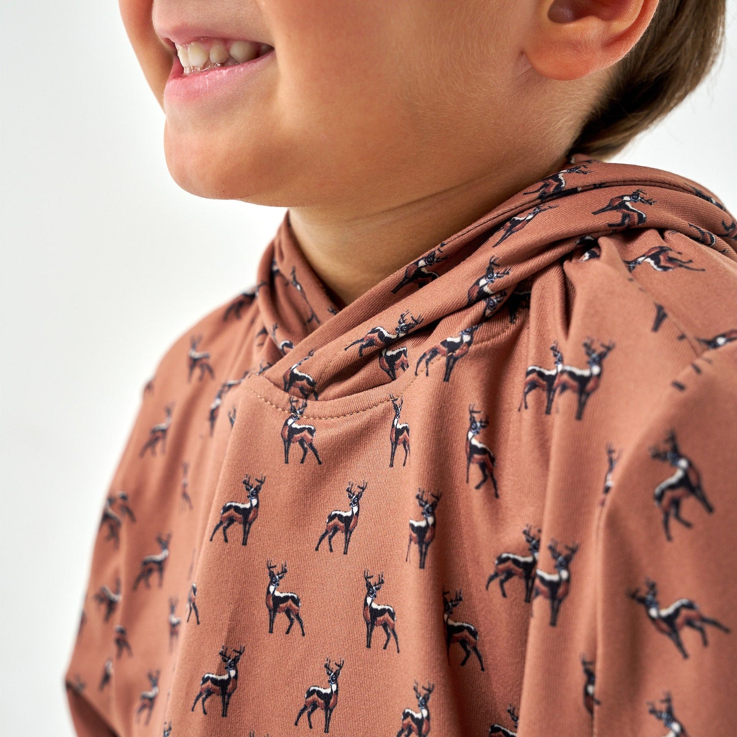 Brown Whitetail Deer Performance Hoodie