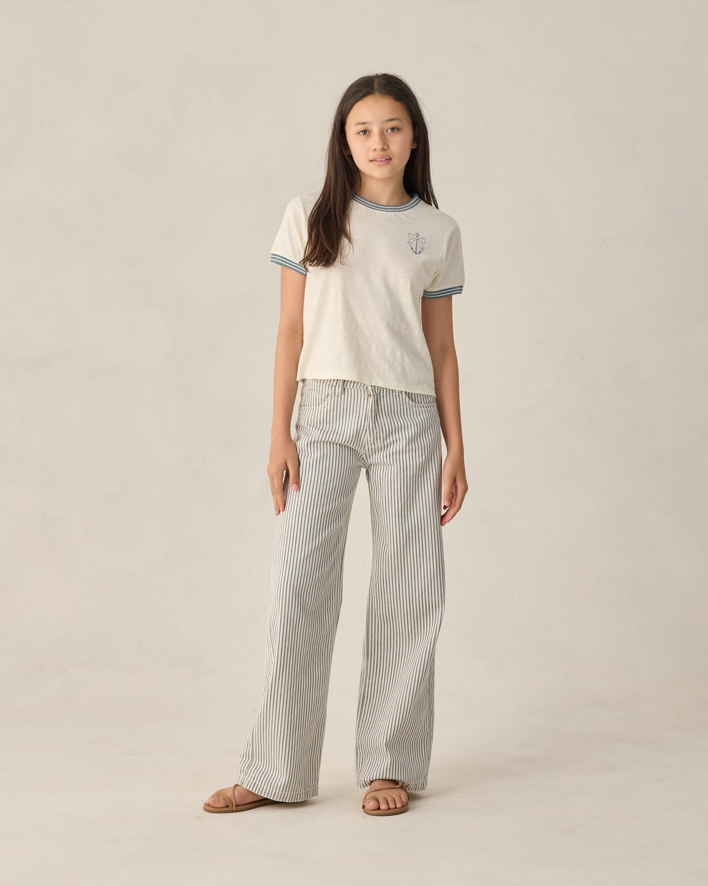 Teen Anchor Bow Ringer Tee