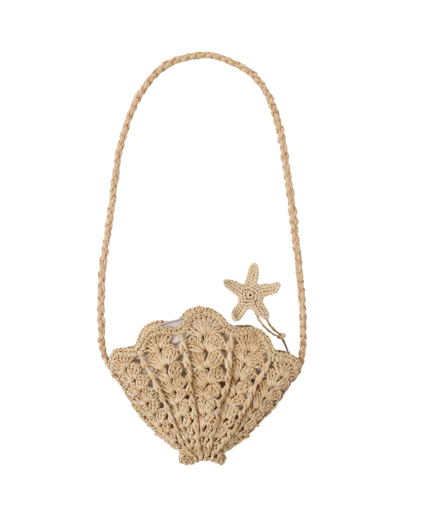 Straw Shell Purse