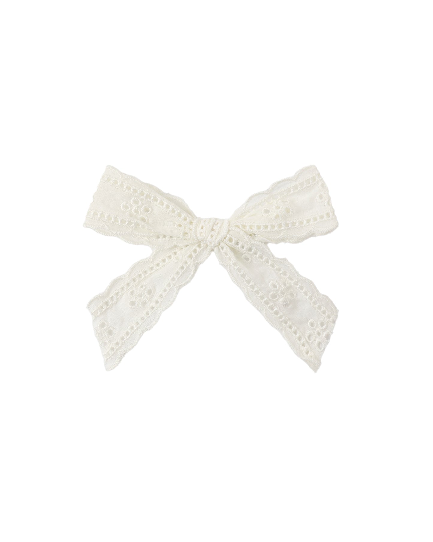 Ivory Rylee & Cru bow hair accessory with soft fabric and delicate design, perfect for infants and young children.