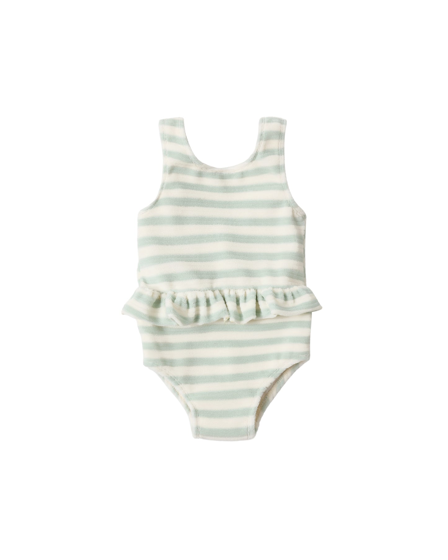 Seafoam Stripe Skirted One Piece