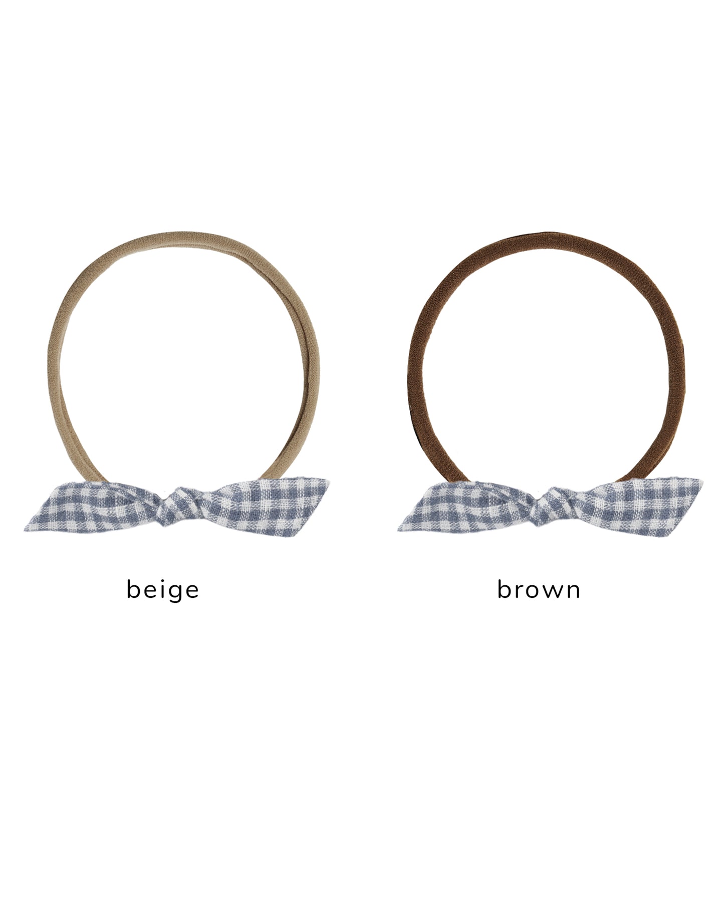 Marine Gingham Little Knot Headband