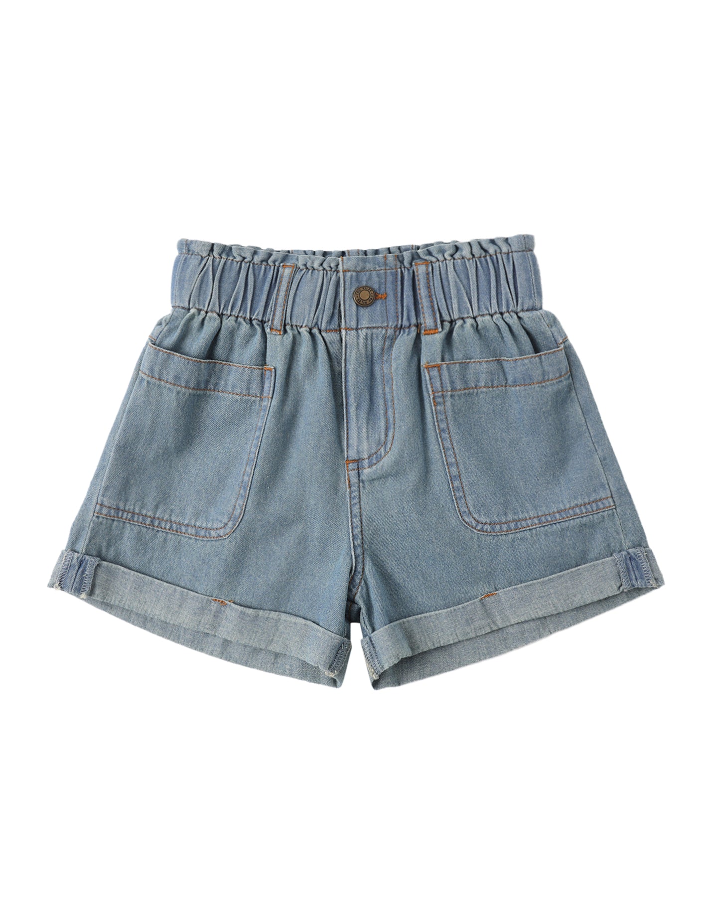 Washed Blue Alba Short Denim