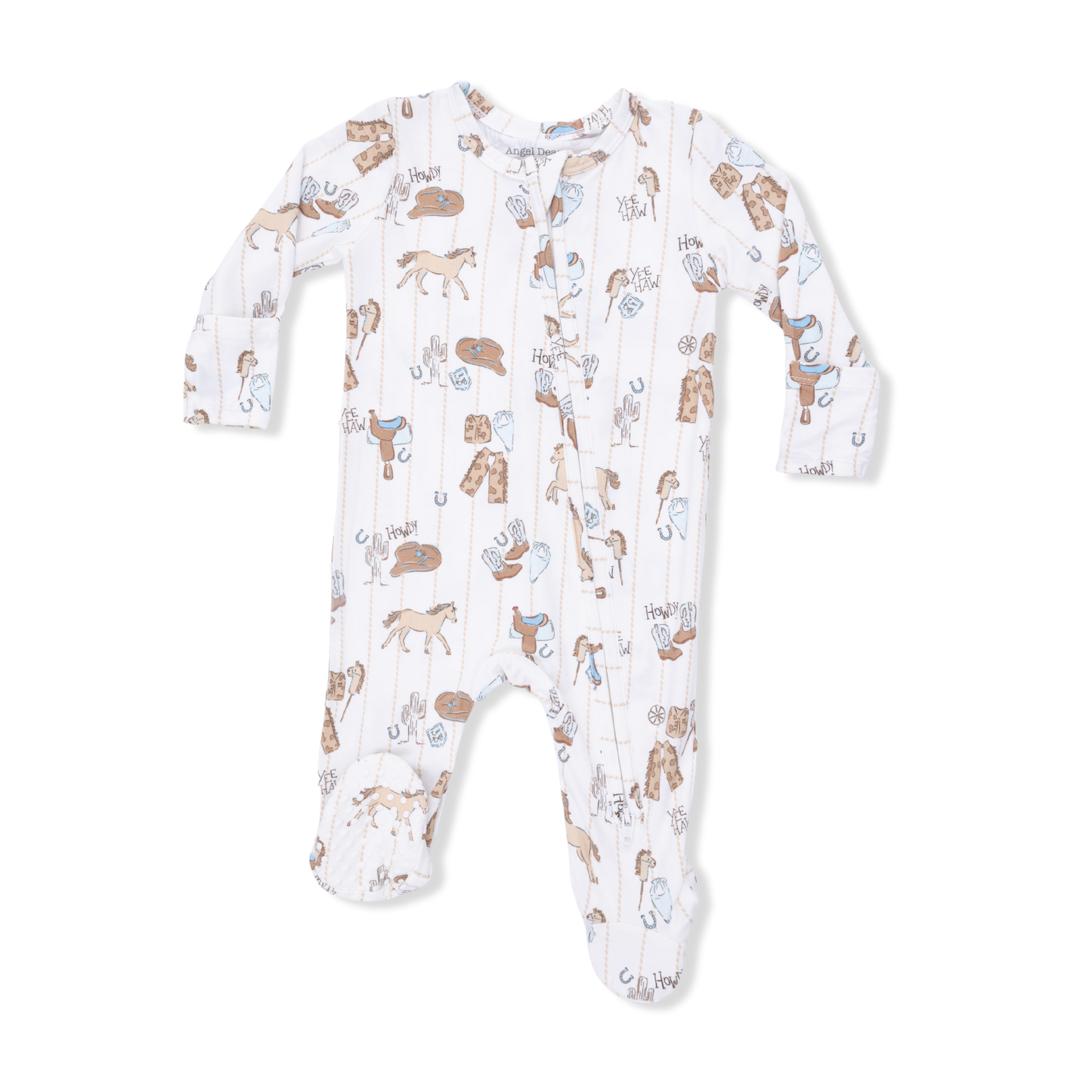 Cowboy Nursery Zip Footie