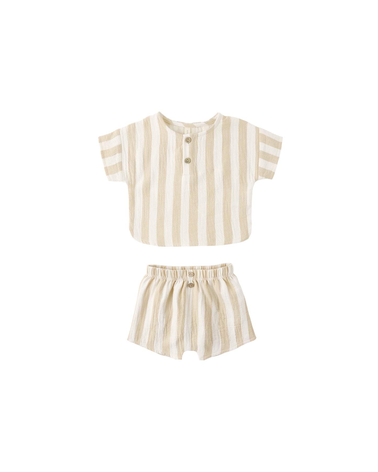 Summer Stripe Woven Boxy Top + Short Set