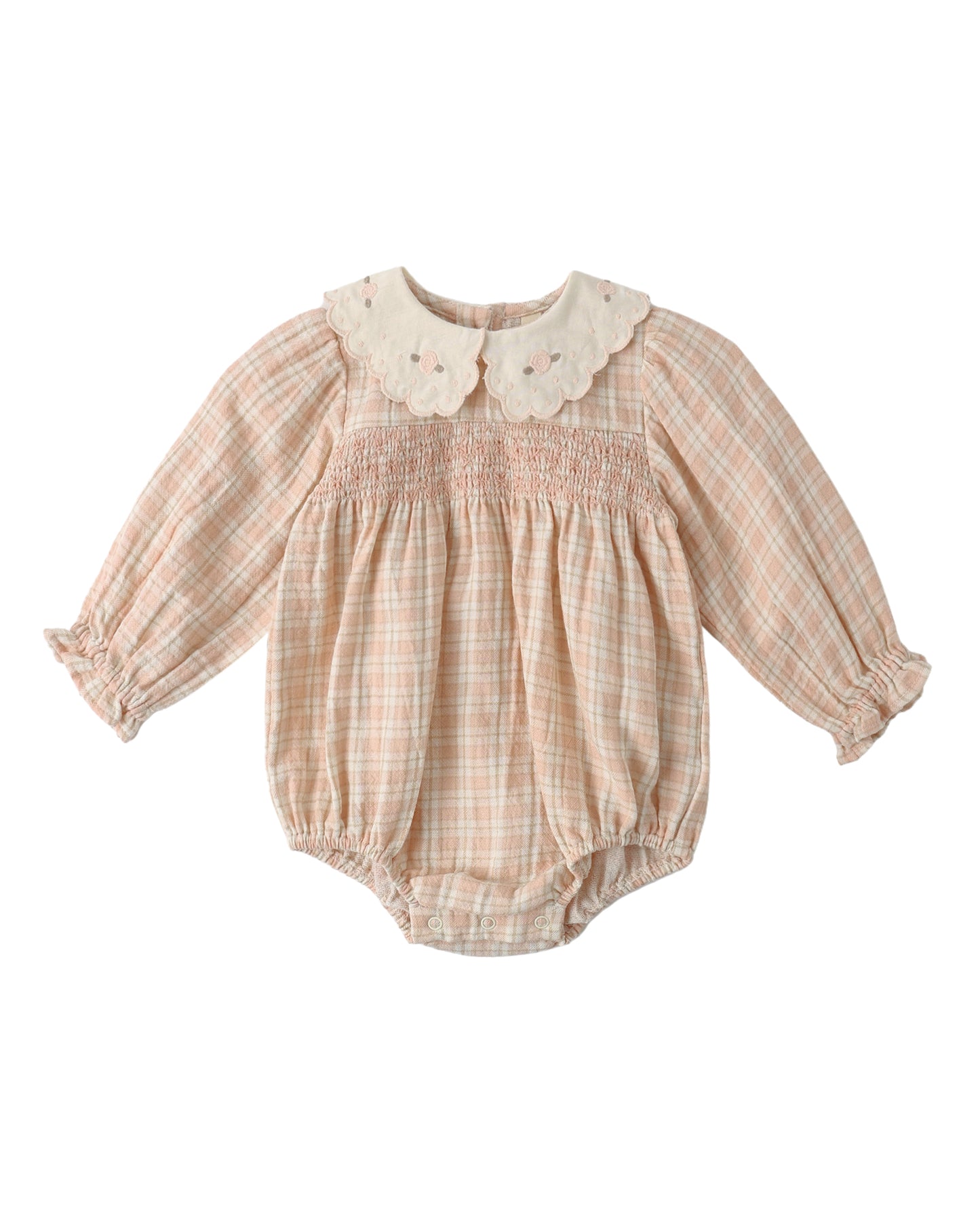 Pink Plaid Callie Romper