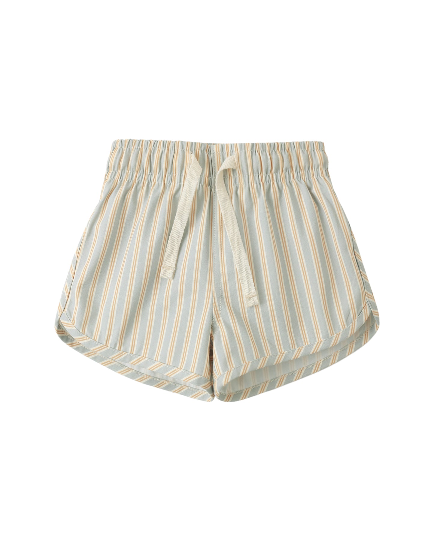 Blue + Butterscotch Stripe Boys Swim Short