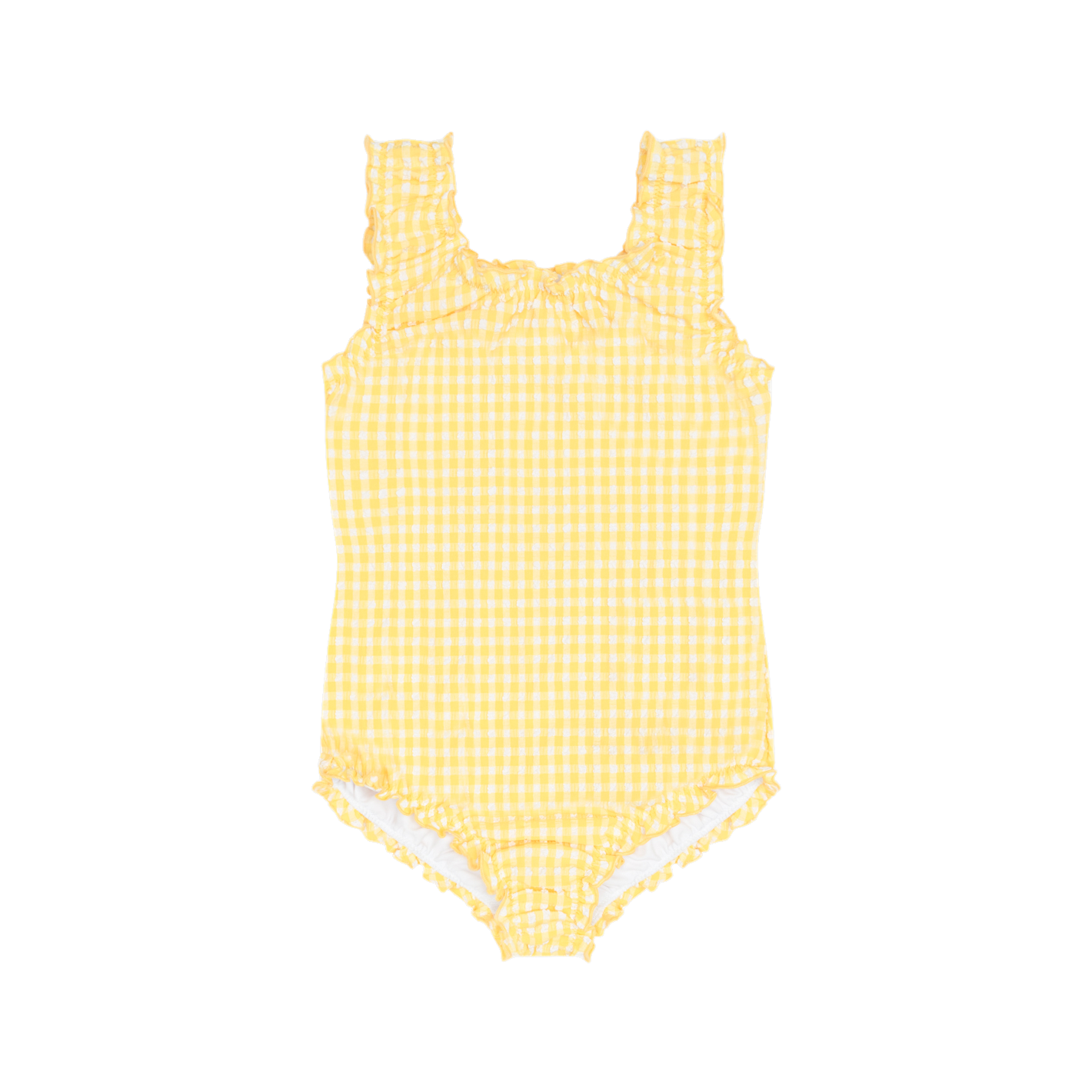 girls soleil gingham scoop neck one piece