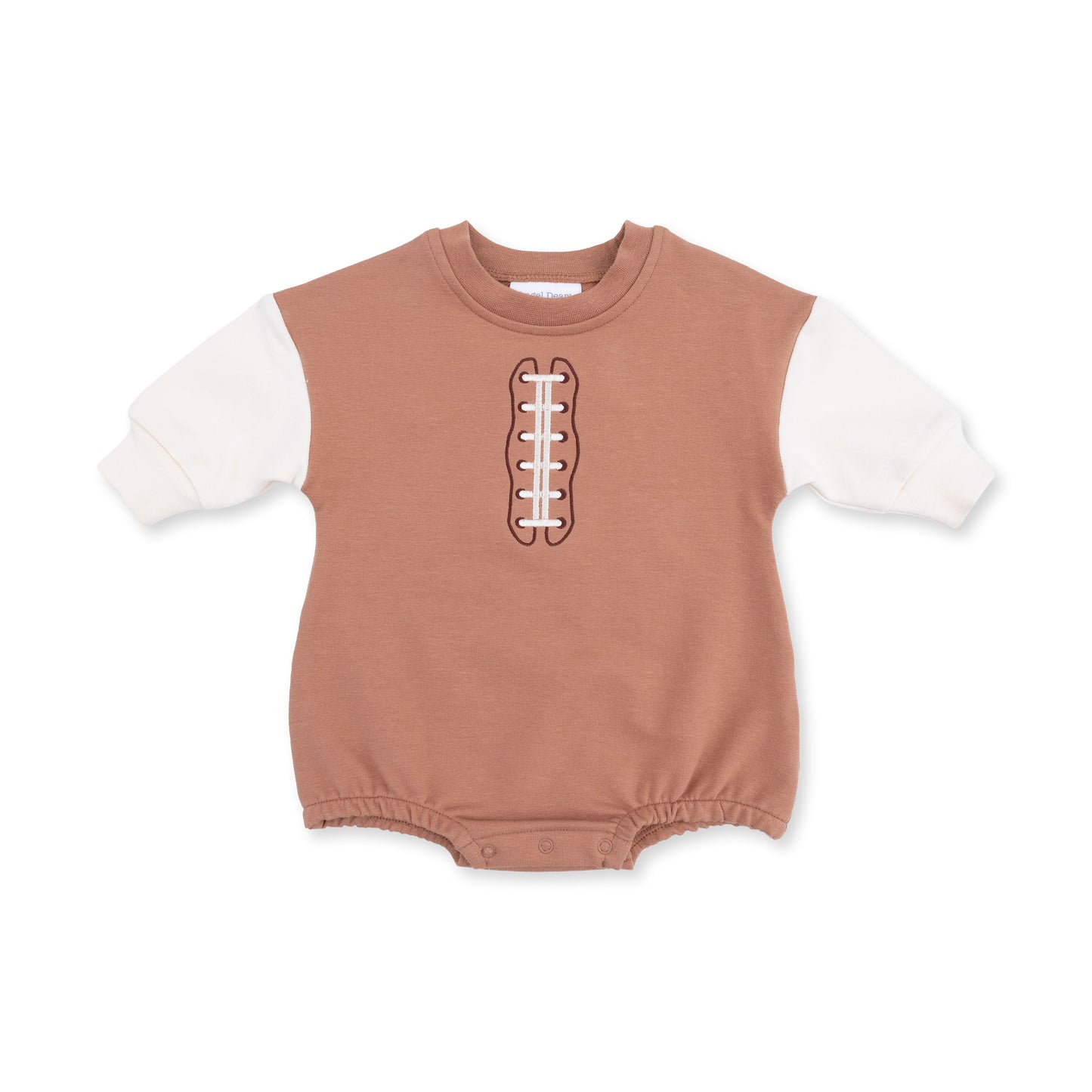 Angel Dear Football Laces Sweatshirt Bubble in soft fabric with football lace pattern, casual and cozy for kids.