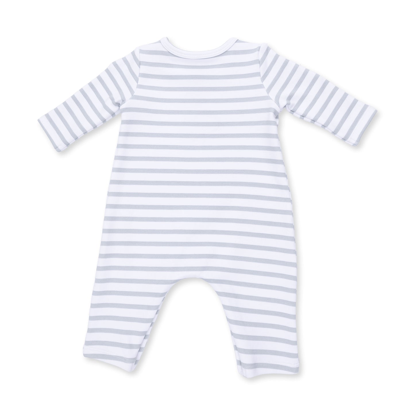Angel Dear Mama Mallard long sleeve snap shoulder romper for babies, featuring a soft fabric and cute duck print design.
