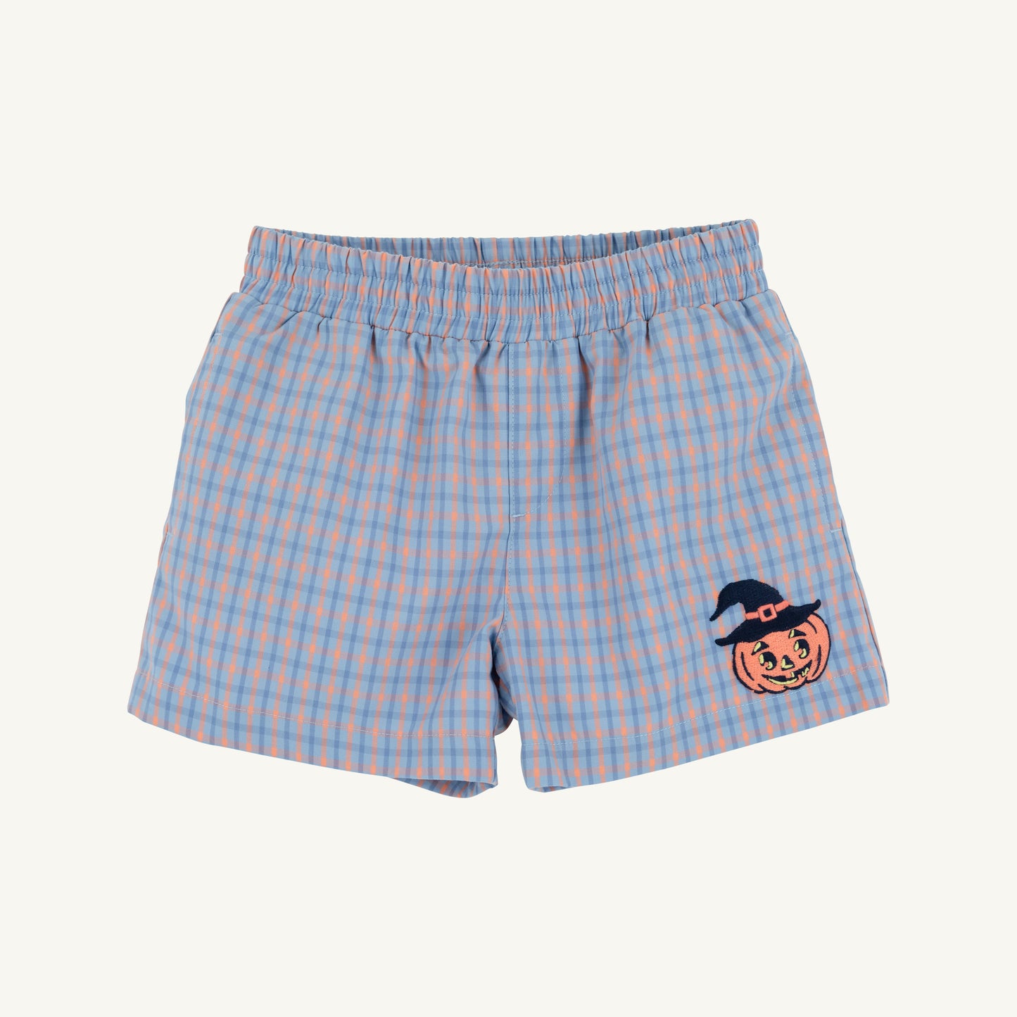 Sheffield shorts from The Beaufort Bonnet Company featuring Wheaton Windowpane and Seashore Sherbet patterns on soft fabric.