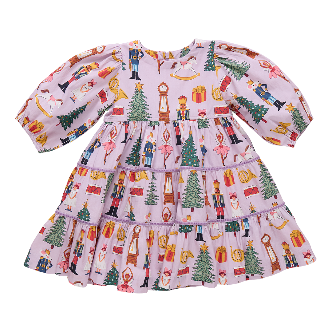 Lavender Nutcracker Girls Peachy Dress