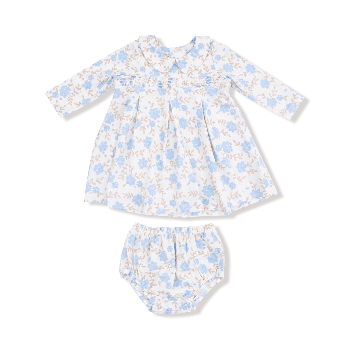 Baby Blue Floral Dress