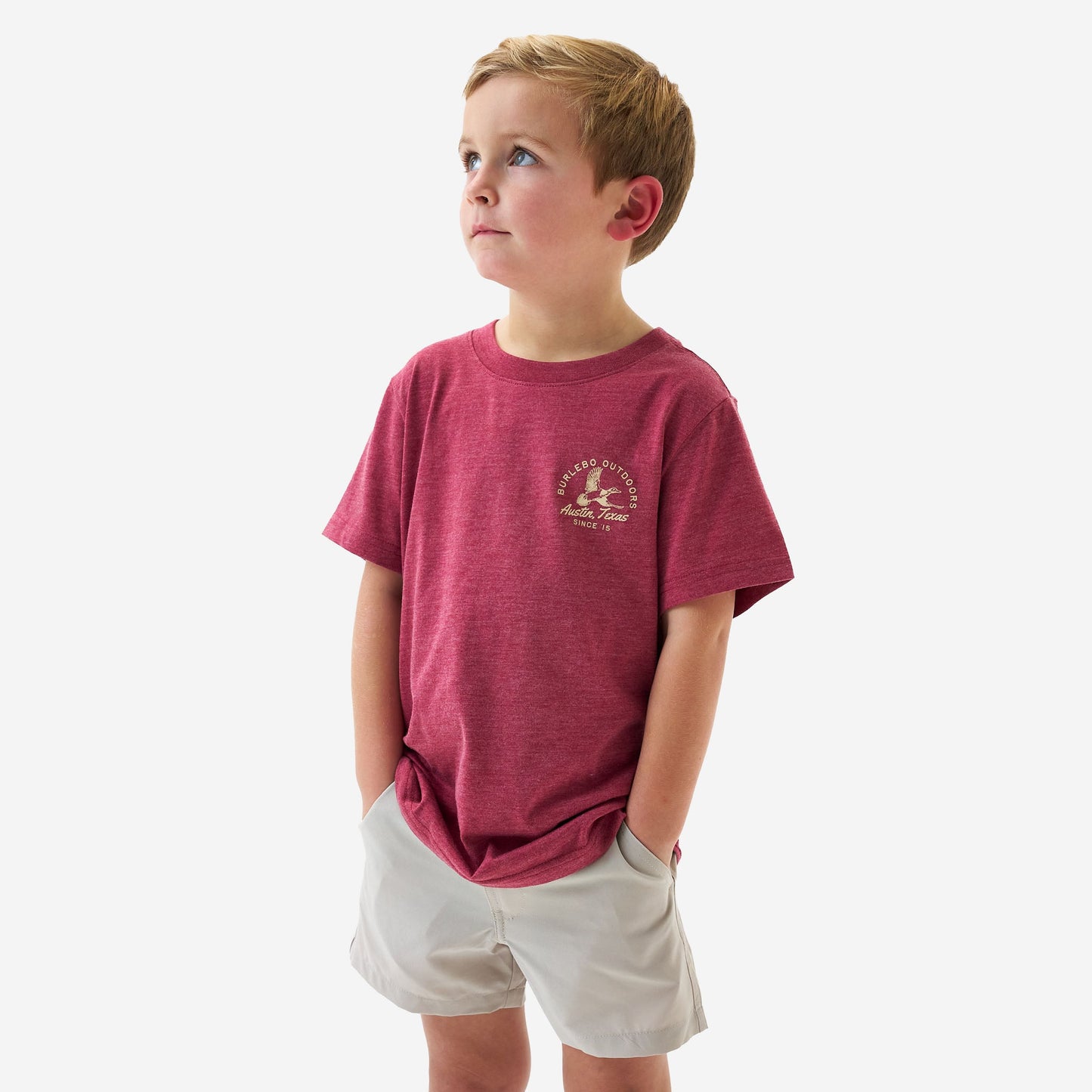 Classic Duck Heather Red Youth Tee