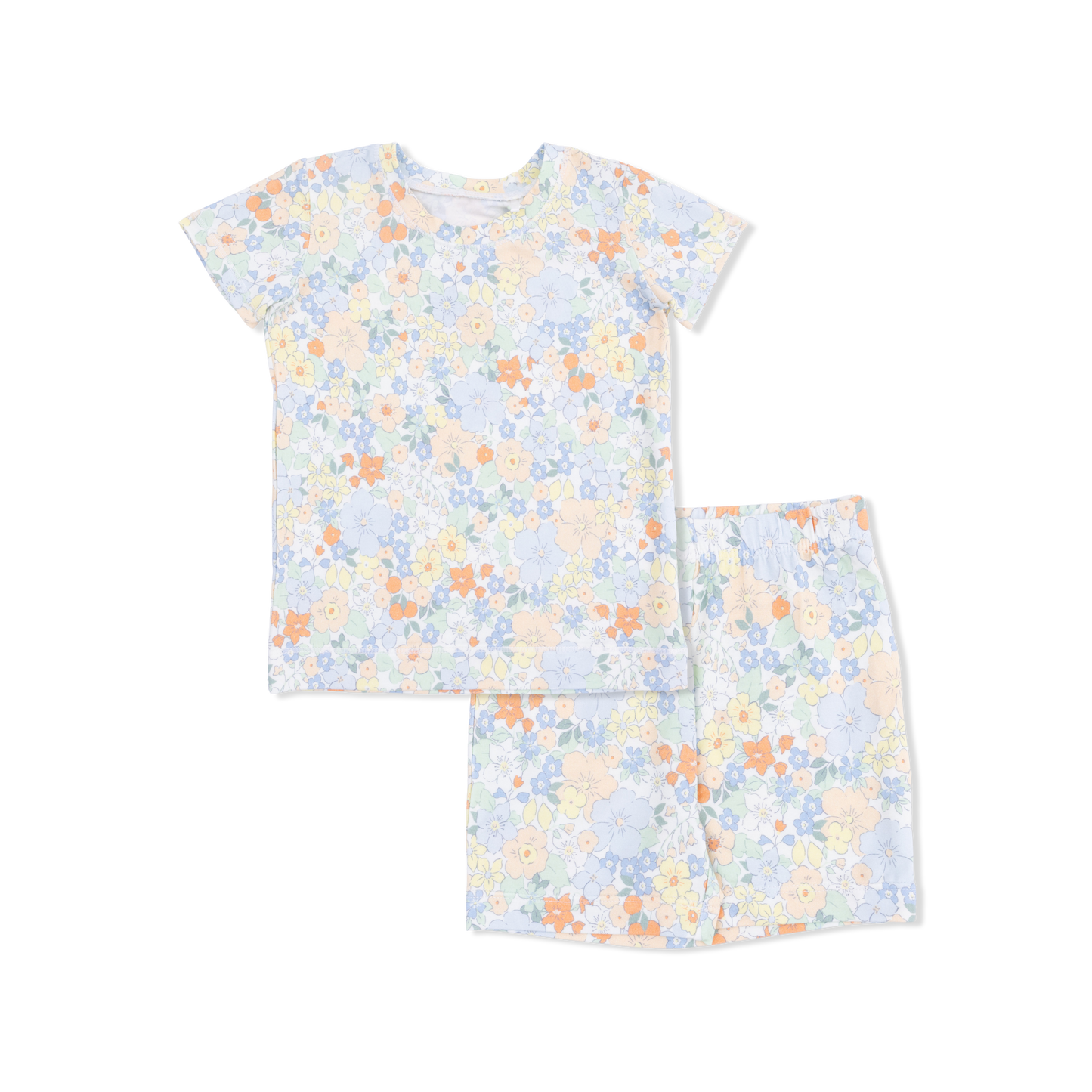 Angel Dear Georgia Floral Loungewear Short Set featuring a soft, floral print and comfortable fabric for relaxed home wear.