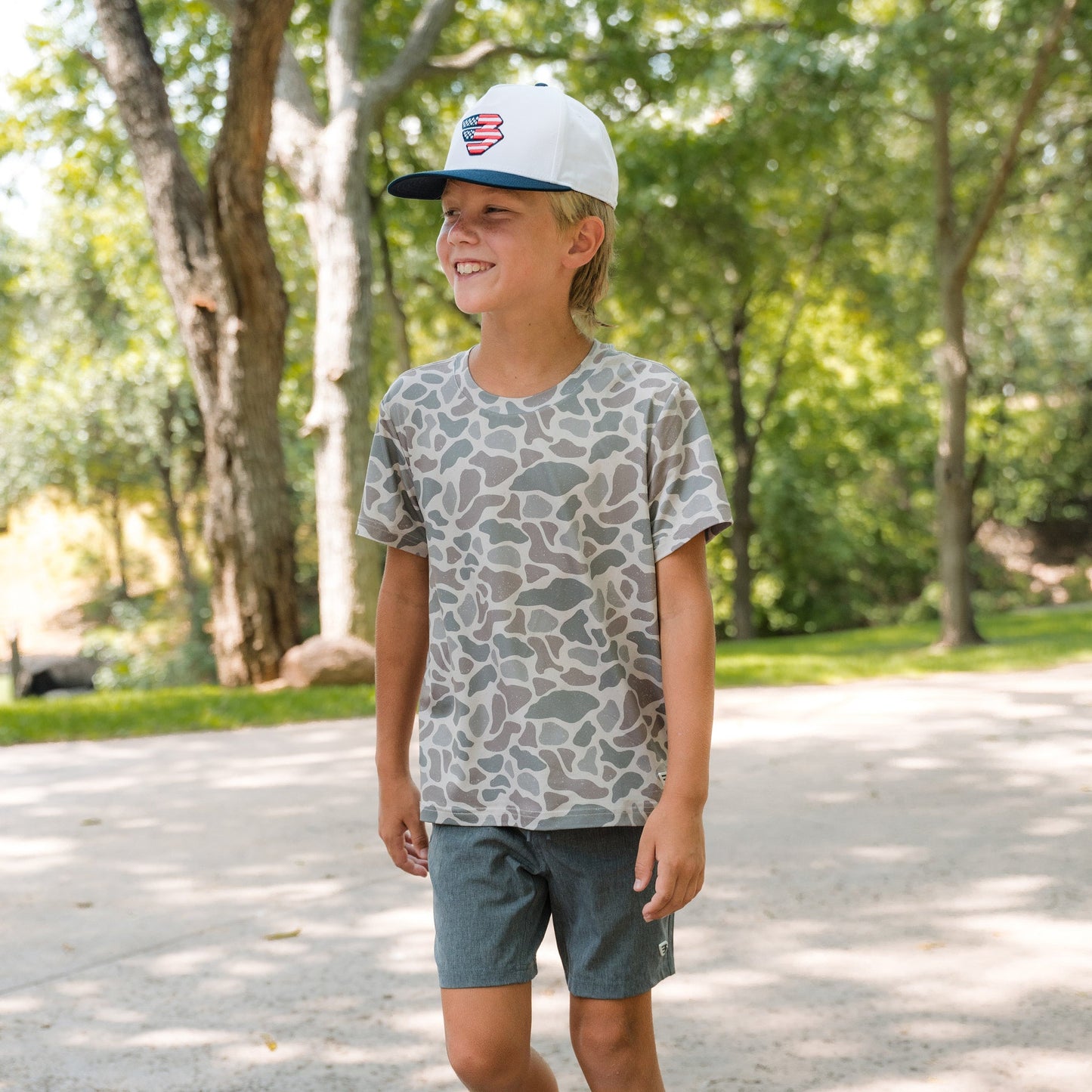 Camo Performance Youth Tee
