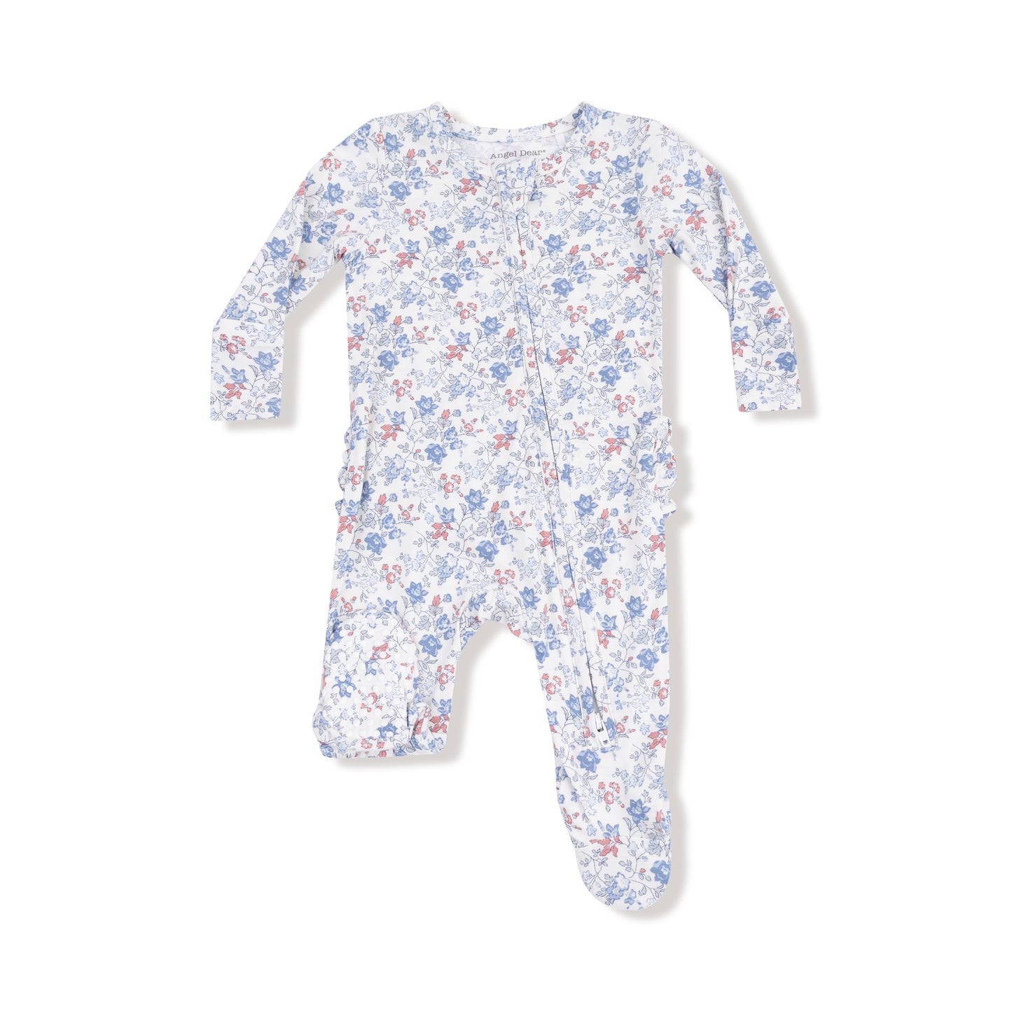 Country Girl Floral Zip Footie