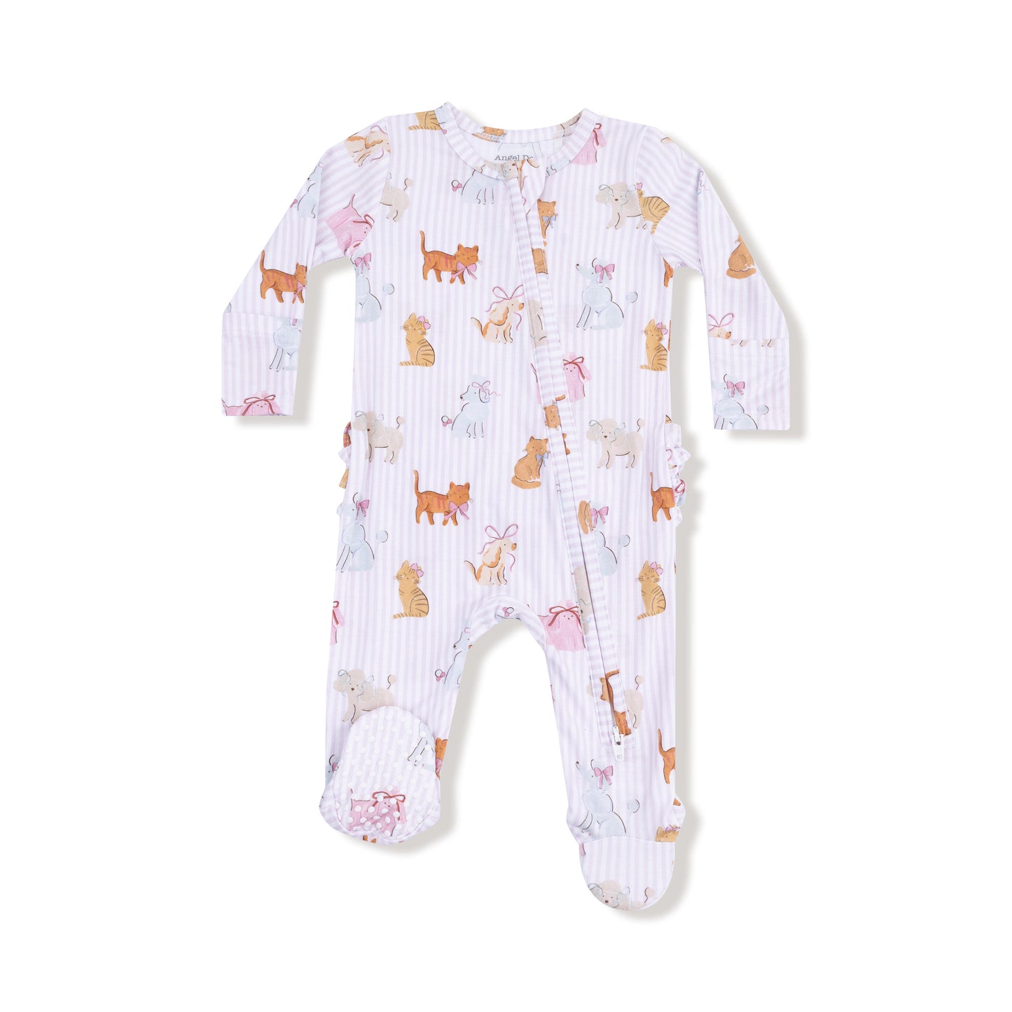 Fancy Pets Ruffle Zipper Footie