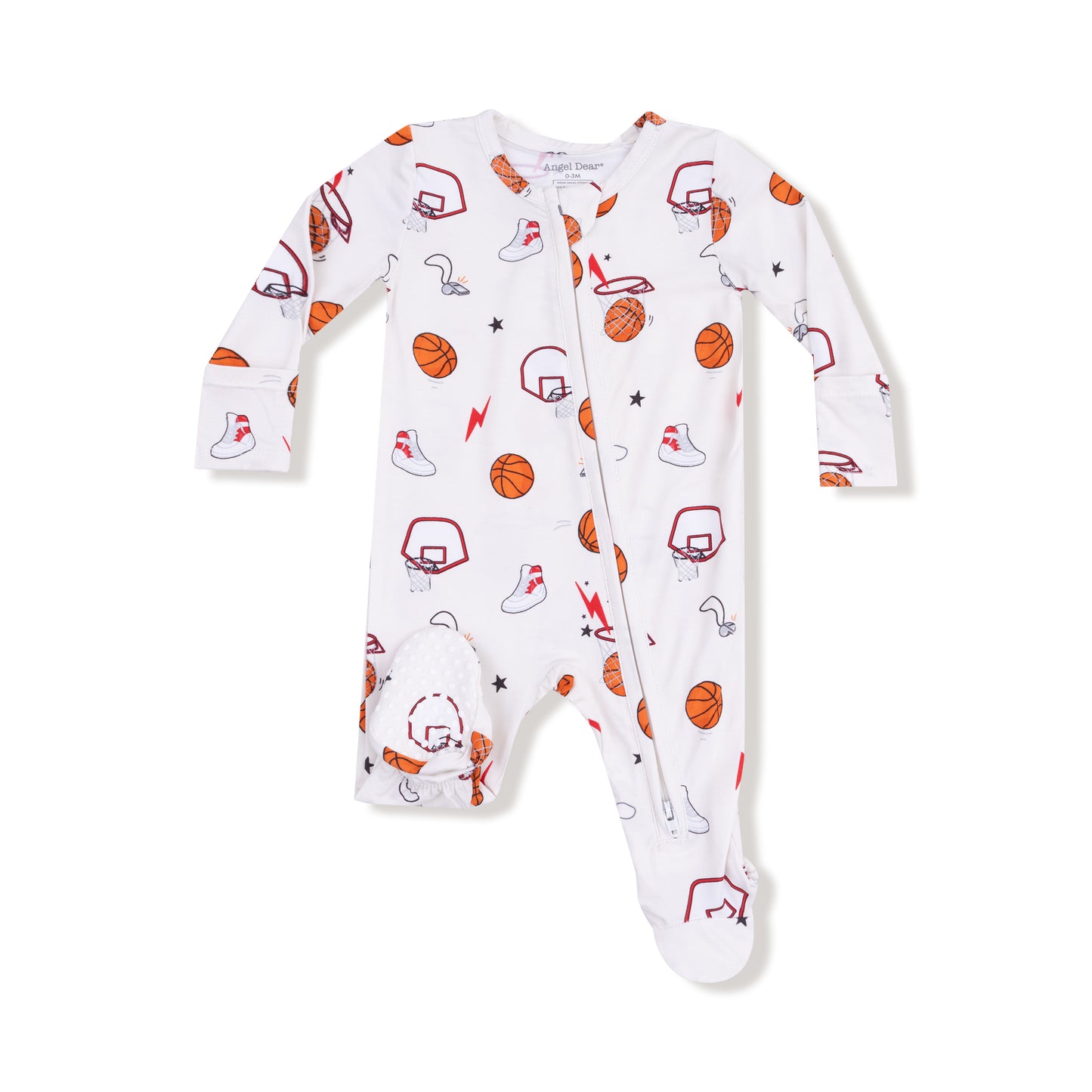 Basketball Zipper Footie