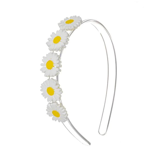 Lilies & Roses - Multi Daisies White Headband
