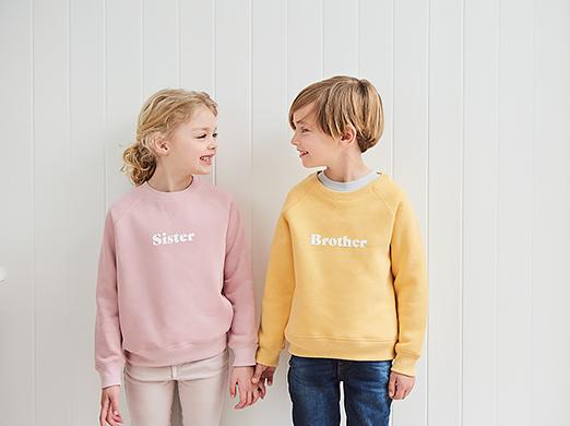 Bob & Blossom- Faded Blush Sister Sweatshirt
