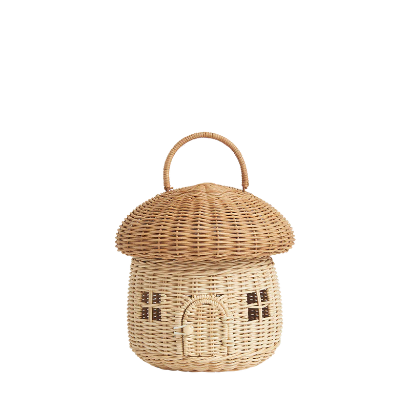 Olli Ella - Ratan Mushroom Basket Straw