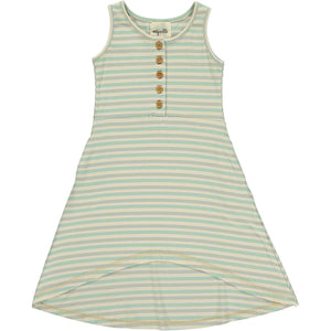 Vignette - Green Multistripe Daphne Dress