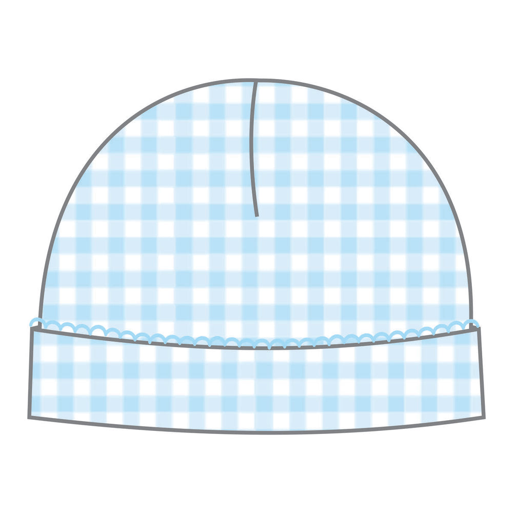 Magnolia Baby - Mini Checks Blue Hat