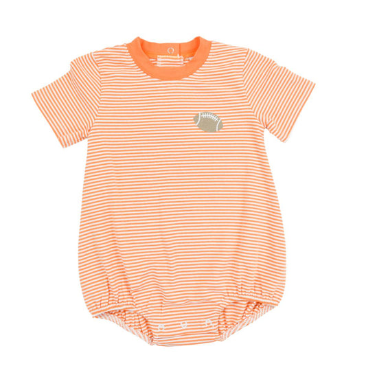 Orange stripe tailgate boys' bubble by Cypress Row, featuring bright colors and playful design for kids' outdoor fun.
