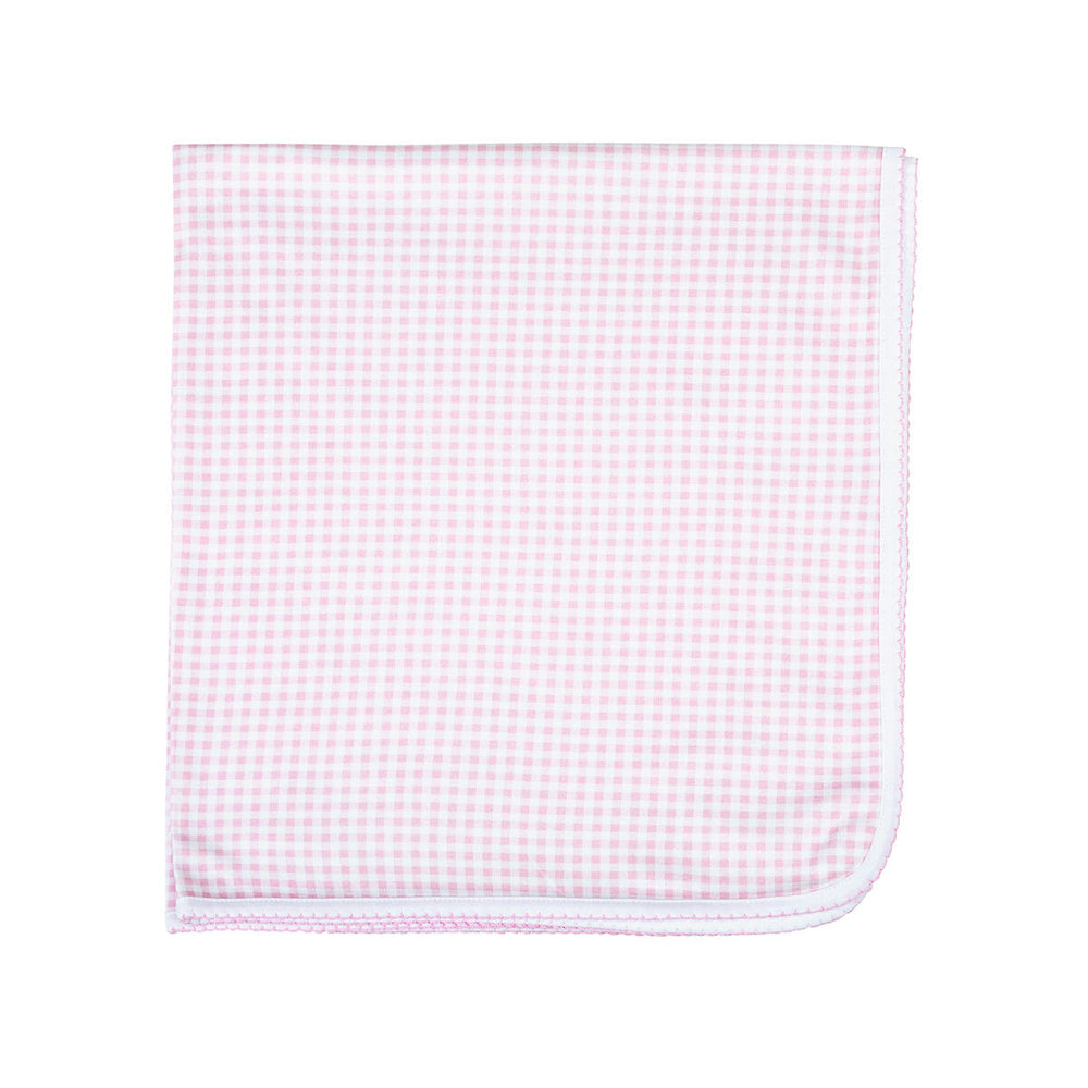 Magnolia Baby - Mini Checks Pink Receiving Blanket