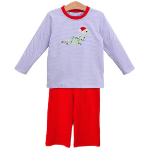 Trotter Street Kids - Christmas Dino Pants Set