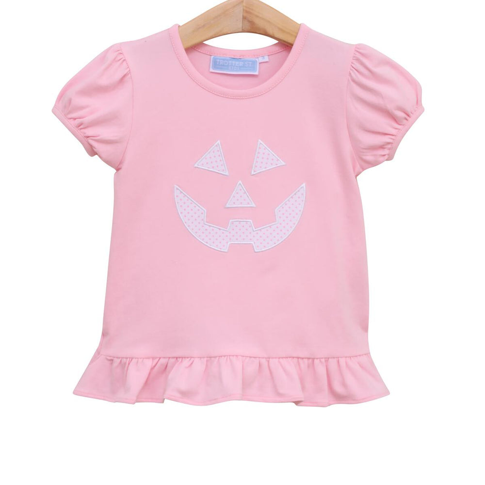 Trotter Street - Jack O'Lantern Shirt- Pink