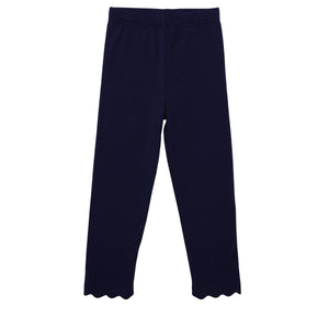 Trotter Street Kids - Scallop Leggings - Navy