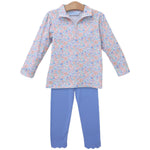 Trotter Street - Frankie Floral 1/4 Zip Pullover Set