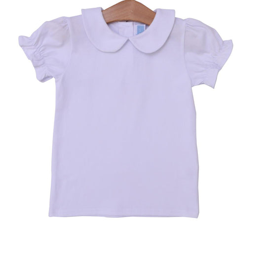 Trotter Street Kids - Peter Pan Collar Shirt - White