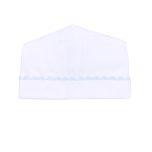 Magnolia Baby - Baby Joy Blue Crochet Trim Hat