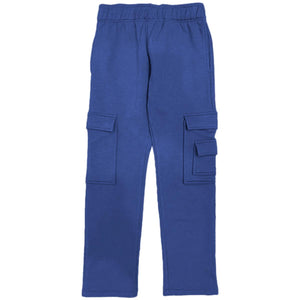 Soft Brush Cloud Straight Leg Cargo Pocket Pant - Marlin Blue