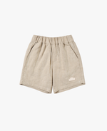 Petite Revery - Sandy Neutral Washed Linen Short