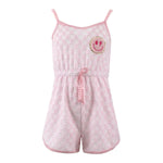 Lola and The Boys - Checkered Emoji Romper