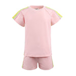 Lola and The Boys - Pink Rainbow Stripe Short Set