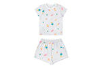 Petite Revery - Summer Pops Short Sleeve Two-Piece PJ Set