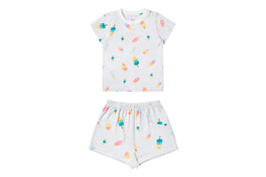 Petite Revery - Summer Pops Short Sleeve Two-Piece PJ Set