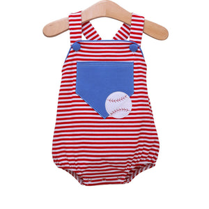Trotter Street - Baseball Pocket Sunsuit